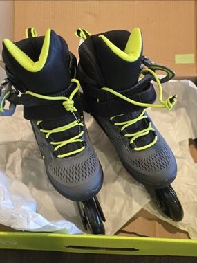 Womens Macroblade 80 Inline Skates ~ Black and Lime Green ~ NWT $89